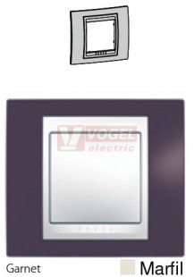 MGU6002572 Unica Plus - Krycí rámeček jednonásobný, Garnet/Marfil