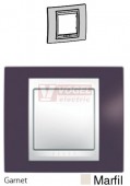 MGU6002572 Unica Plus - Krycí rámeček jednonásobný, Garnet/Marfil