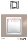 MGU6002574 Unica Plus - Krycí rámeček jednonásobný, Mink/Marfil