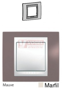 MGU6002576 Unica Plus - Krycí rámeček jednonásobný, Mauve/Marfil
