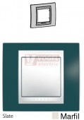 MGU6002577 Krycí rámeček 1-nás., Slate/Marfil (UNICA Plus), VÝROBA UKONČENA