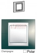 MGU6002824 Unica Plus - Krycí rámeček jednonásobný, Champagne/Polar