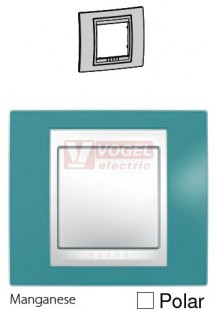 MGU6002873 Unica Plus - Krycí rámeček jednonásobný, Manganese/Polar