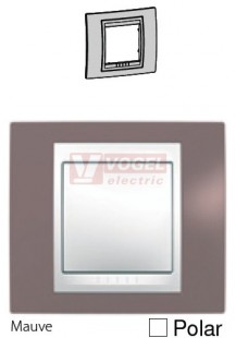 MGU6002876 Unica Plus - Krycí rámeček jednonásobný, Mauve/Polar