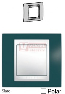 MGU6002877 Unica Plus - Krycí rámeček jednonásobný, Slate/Polar