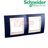 MGU6004542 Krycí rámeček 2-nás., Indigo/Marfil (UNICA Plus), VÝROBA UKONČENA