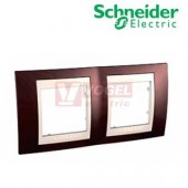 MGU6004551 Unica Plus - Krycí rámeček dvojnásobný, Teracota/Marfil