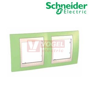 MGU6004563 Unica Plus - Krycí rámeček dvojnásobný, Manzana/Marfil
