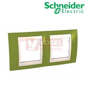 MGU6004566 Unica Plus - Krycí rámeček dvojnásobný, Pistacio/Marfil