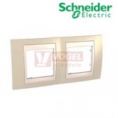 MGU6004567 Unica Plus - Krycí rámeček dvojnásobný, Arena/Marfil