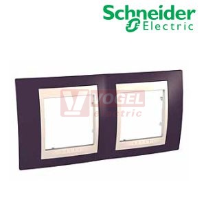 MGU6004572 Unica Plus - Krycí rámeček dvojnásobný, Garnet/Marfil