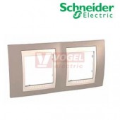 MGU6004574 Unica Plus - Krycí rámeček dvojnásobný, Mink/Marfil