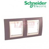 MGU6004576 Unica Plus - Krycí rámeček dvojnásobný, Mauve/Marfil