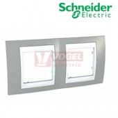 MGU6004865 Unica Plus - Krycí rámeček dvojnásobný, Fog/Polar