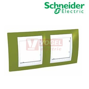 MGU6004866 Krycí rámeček 2-nás., Pistacio/Polar (UNICA Plus), VÝROBA UKONČENA