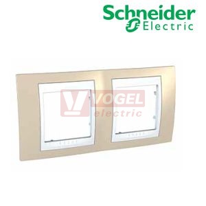 MGU6004867 Unica Plus - Krycí rámeček dvojnásobný, Arena/Polar