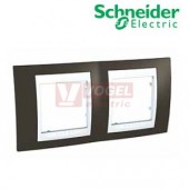 MGU6004871 Unica Plus - Krycí rámeček dvojnásobný, Cacao/Polar