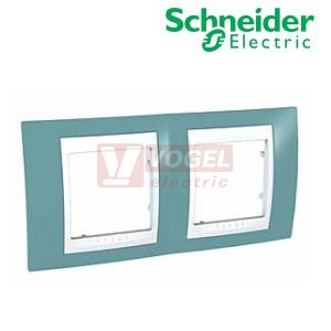 MGU6004873 Unica Plus - Krycí rámeček dvojnásobný, Manganese/Polar