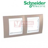 MGU6004874 Unica Plus - Krycí rámeček dvojnásobný, Mink/Polar