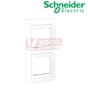 MGU6004V18 Unica Plus - Krycí rámeček dvojnásobný vertikální, Polar