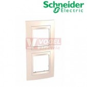 MGU6004V25 Unica Plus - Krycí rámeček dvojnásobný vertikální, Marfil