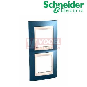 MGU6004V554 Krycí rámeček 2-nás.vert., Glacier/Marfil (UNICA Plus), VÝROBA UKONČENA