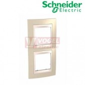 MGU6004V567 Unica Plus - Krycí rámeček dvojnásobný vertikální,Arena/Marfil
