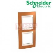 MGU6004V569 Krycí rámeček 2-nás.vert., Orange/Marfil (UNICA Plus), VÝROBA UKONČENA