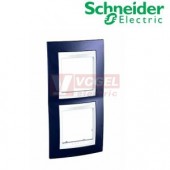 MGU6004V842 Krycí rámeček 2-nás.vert., Indigo/Polar (UNICA Plus), VÝROBA UKONČENA
