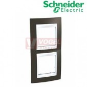 MGU6004V871 Unica Plus - Krycí rámeček dvojnásobný vertikální,Cacao/Polar