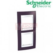MGU6004V872 Unica Plus - Krycí rámeček dvojnásobný vertikální,Garnet/Polar