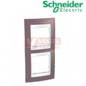 MGU6004V876 Unica Plus - Krycí rámeček dvojnásobný vertikální,Mauve/Polar