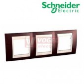 MGU6006551 Krycí rámeček 3-nás., Teracota/Marfil (UNICA Plus), VÝROBA UKONČENA