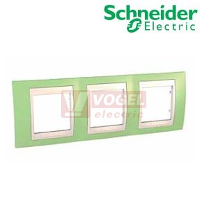 MGU6006563 Krycí rámeček 3-nás., Manzana/Marfil (UNICA Plus), VÝROBA UKONČENA