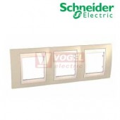 MGU6006567 Unica Plus - Krycí rámeček trojnásobný, Arena/Marfil