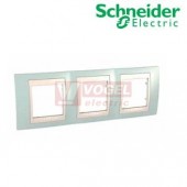 MGU6006570 Krycí rámeček 3-nás., Aqua/Marfil (UNICA Plus), VÝROBA UKONČENA