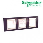 MGU6006572 Unica Plus - Krycí rámeček trojnásobný, Garnet/Marfil