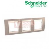 MGU6006574 Unica Plus - Krycí rámeček trojnásobný, Mink/Marfil