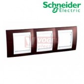 MGU6006851 Unica Plus - Krycí rámeček trojnásobný, Teracota/Polar