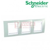 MGU6006870 Krycí rámeček 3-nás., Aqua/Polar (UNICA Plus), VÝROBA UKONČENA