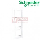 MGU6006V18 Unica Plus - Krycí rámeček trojnásobný vertikální, Polar