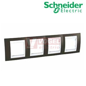 MGU6008871 Unica Plus - Krycí rámeček čtyřnásobný, Cacao/Polar