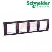 MGU6008872 Unica Plus - Krycí rámeček čtyřnásobný, Garnet/Polar