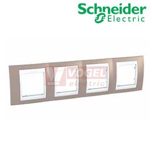 MGU6008874 Unica Plus - Krycí rámeček čtyřnásobný, Mink/Polar