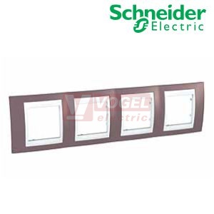 MGU6008876 Krycí rámeček 4-nás., Mauve/Polar (UNICA Plus), VÝROBA UKONČENA