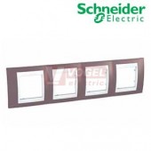 MGU6008876 Krycí rámeček 4-nás., Mauve/Polar (UNICA Plus), VÝROBA UKONČENA