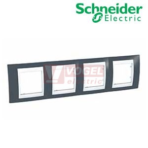 MGU6008877 Unica Plus - Krycí rámeček čtyřnásobný, Slate/Polar