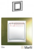 MGU66002504 Unica Plus - Krycí rámeček jednonásobný, Oro/Marfil