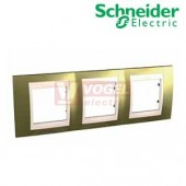 MGU66006504 Krycí rámeček 3-nás., Oro/Marfil (UNICA Plus), VÝROBA UKONČENA