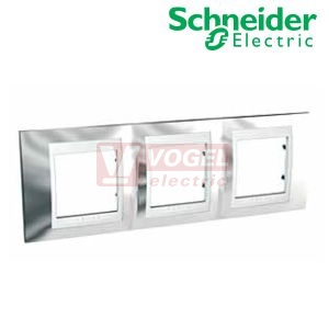 MGU66006810 Unica Plus - Krycí rámeček trojnásobný, Cromo/Polar